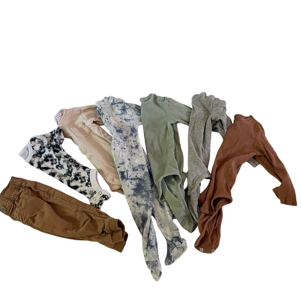Baby Boy Neutral One Piece Bundle 0-12mos